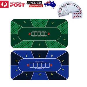 Portable Rubber Poker Mat Table Top Surface Noise Reduction Poker Table Top - Picture 1 of 14