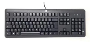 HP Wired USB Keyboard Business English International QWERTY Layout QY776AA - Picture 1 of 3