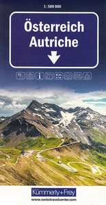 Österreich Straßenkarte 1:500000 Landkarte von Kümmerly+Frey - Bild 1 von 2