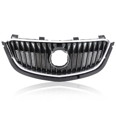 Fit For 2016-2018 Buick Envision  Black Front Bumper Upper Grille w/ Chrome Trim Foto 1 de 4