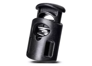 10 Pack Plastic Cord Locks Stopper Single Hole Spring Toggle Upgraded Black New - Picture 1 of 7