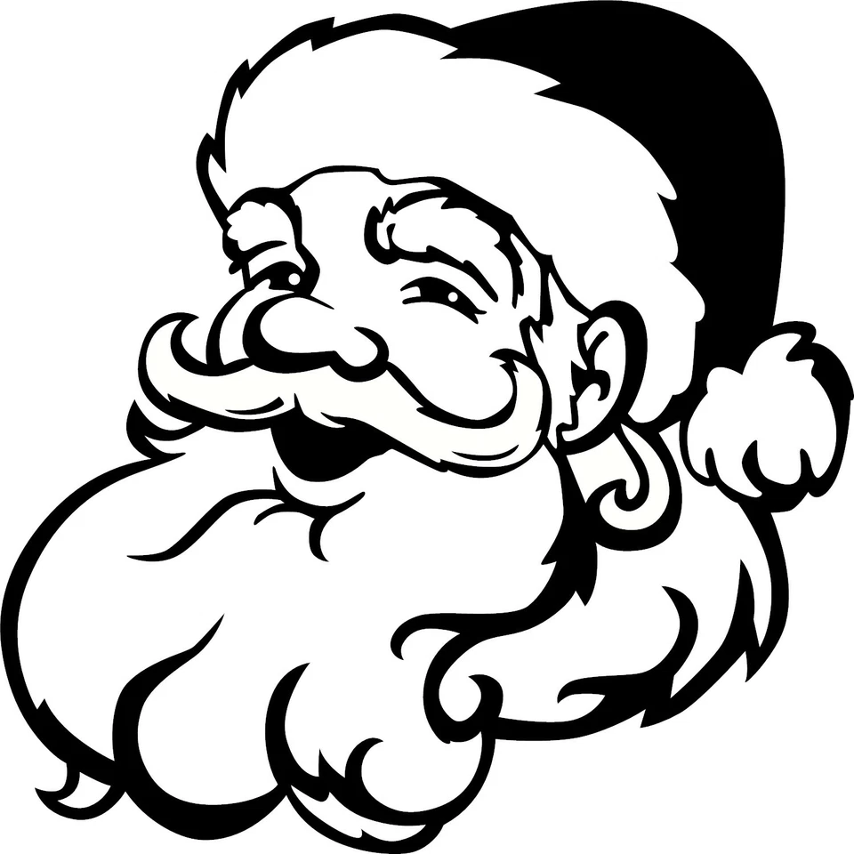 Christmas Santa Vinyl Decal Sticker for Car/Window/Wall Traditional - Image 1 of 2