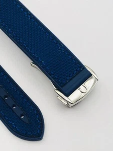 20mm-22mm blue Nylon silicone Rubber Watch Strap Band,Omega seamaster Planet - Picture 1 of 7