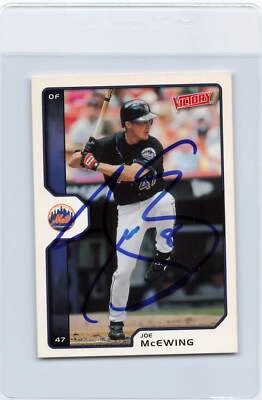 2002 Victory #399 Joe McEwing Mets Signed Auto *J1678 - Image 1 of 2