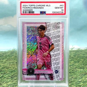 2024 TOPPS CHROME MLS #41 FEDERICO REDONDO #1/7 SILVER SHIMMER PSA 10 - Picture 1 of 2