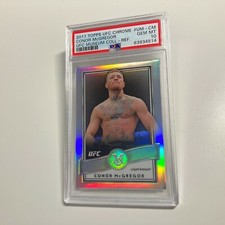 Conor McGregor 2017 Topps Chrome UFC Museum Collection Refractor Card /99 PSA 10