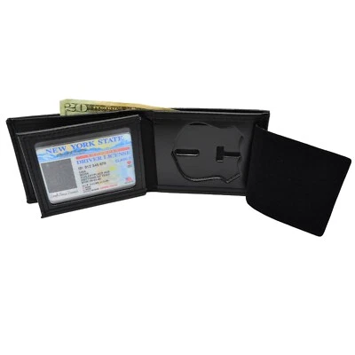 Perfect Fit NY Police Badge Wallet Card Holder Fits NYPD Patrol Officer Shield - Image 1 of 4