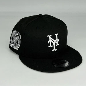 New York Mets 2000 SS 9FIFTY Adjustable Snapback New Era Cap -Black - White- NWT - Picture 1 of 6