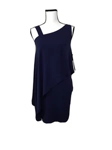 Neu mit Etikett $ 220 Susana Monaco Tiefseekleid asymmetrischer Ausschnitt & Lagenlook Overlay Gr. S - Bild 1 von 8