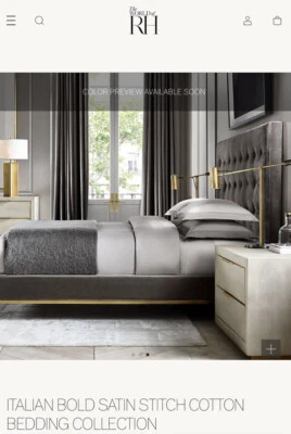 Оборудование для Восстановления Итальянская Смелая Атласная Вышивка Хлопок Евро Подушка Sham Morel - Изображение 1 из 4