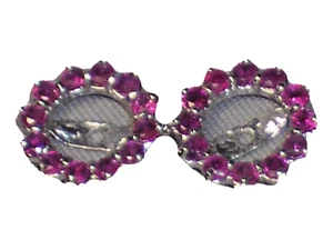 NEW 14K WHITE GOLD RUBY EARRING JACKETS .72 CARATS TW  - Picture 1 of 3