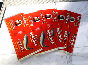 5 Portola Brand, Monterey, Seafood **ORIGINAL CAN LABELS**