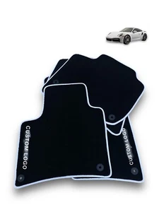 Carpet Floor Mats For Porsche Panamera Macan Cayenne Boxter 911 718 Taycan - Picture 1 of 13
