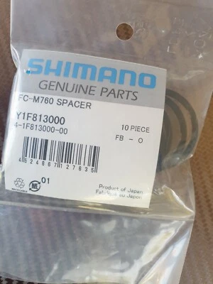 (PACK OF 10) Genuine Shimano 2.5mm Spacers Hollowtech Bottom Bracket Spacer NEW - Image 1 of 4