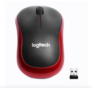 Logitech M185 Wireless Mouse 2.4Ghz USB 1000DPI Mice USB Receiver Mute RED - Picture 1 of 4