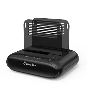 Hard Drive Docking Station Dual Bay USB 3.0 to SATA HDD SSD Case Offline Clone - Picture 1 of 8
