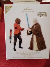 Star Wars Celebration Exclusive Hallmark Obi Wan Kenobi And Ponda Baba Ornament