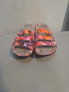 Alegria Fiona FIO-135 mehrfarbige geblümte Pantoletten Sandalen Damen Größe 37 - Bild 1 von 7