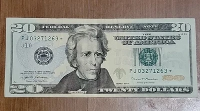 $20 Star 2007 A ☆Lightly circulated NOTE Very Collectable  - Image 1 of 4