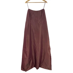 Monsoon 'Adrianna' Burgundy Satin Sheen Flared Occasion Dress UK 18 NWT £160 - Picture 1 of 6