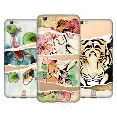 HEAD CASE DESIGNS RIPPED PAPER ART SOFT GEL CASE FOR OPPO PHONES - Image 1 of 4