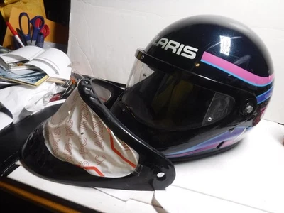 Vintage Polaris Snowmobile Helmet Size Large 1993 Indy Storm w/extra face shield - Image 1 of 4