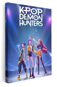 KPop Demon Hunters 2025 Film Leinwand Wandbild Bild Druck - Bild 1 von 5
