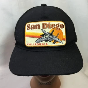 Gorra negra Bart Bridge San Diego California Pocket Trucker - Imagen 1 de 6