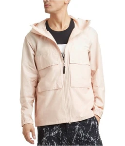 Kenneth Cole Womens Hooded Windbreaker Jacket, rosesmoke, 2XL - Picture 1 of 1