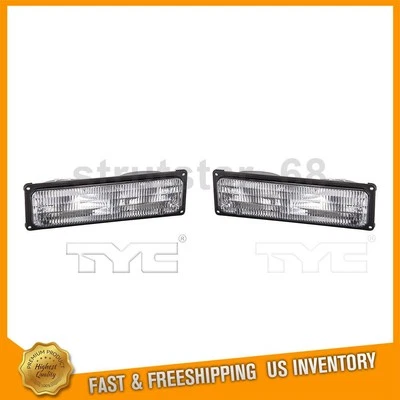 Conjunto de 2 luces de giro/estacionamiento delanteras para 2000 GMC C2500 C3500 K2500 Foto 1 de 4