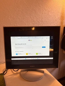 SONY MODEL SDM-HS73 17" TFT LCD COLOR COMPUTER DISPLAY MONITOR TESTED & WORKS - Picture 1 of 3