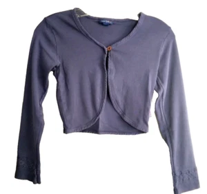 Naartjie 9y, bolero,long sleeve ''top, cardigan, medium blue - Picture 1 of 4
