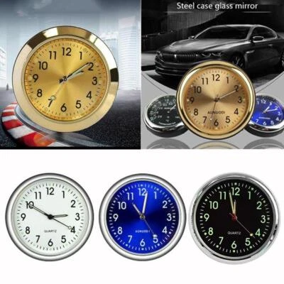 Pocket Small Mini Luminous Quartz Analog Watch Stick-On Boat Bike Clock L0Q8 - Image 1 of 4