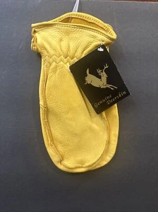 North American Trade Tan Deerskin Chopper Mitten (Unlined) 100% Deerskin M - Bild 1 von 14