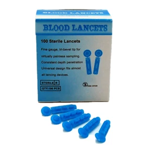 100 STERILE 28G BLUTLANZETTEN FÜR BLUTTESTSETS ZUCKER, CHOLESTERIN, BLUT - Bild 1 von 4