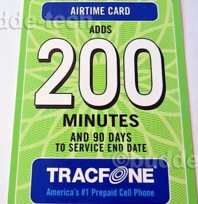 TracFone 200 minutes & 90 Days of Service Directly Added For Basic & Smartphones - Image 1 of 4