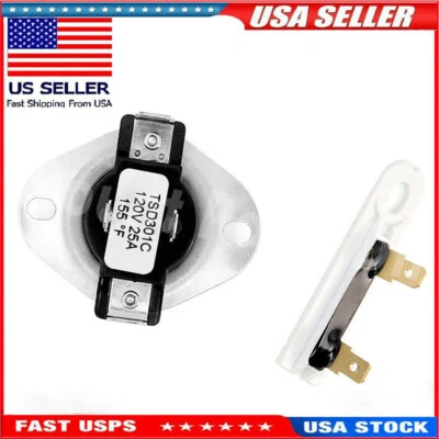 DPD 3387134 & 3392519 Dryer Cycling Thermostat Thermal Fuse For Whirlpool Kenmore