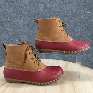 Henry Ferrera Boots Womens 8 Mission 200 Water Resistant Duck Boot Brown Leather - Picture 1 of 18