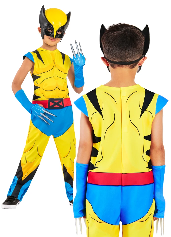 Rubie's 1001398S000 Wolverine Child Childrens Fancy Dress Yellow Sizes 7-8