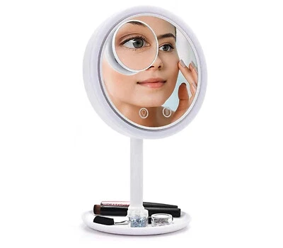 Specchio trucco led con ventola asciuga trucco specchietto ingrandimento TEB0381 - Immagine 1 di 4