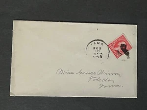 1899 TAMA IOWA FANCY ! TOLEDO IA DUPLEX BACKSTAMP NICE ! WINN COVER STAMP L@@K!! - Picture 1 of 4