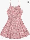SOLY HUX Mädchen Ditsy Blumendruck Spaghettiriemen hochtailliert ausgestellt Cami Kleid