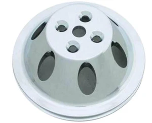 WYS-WA8842 RPC Satin Alum BB For Chevrolet Double Groove Swp Pulley - Picture 1 of 1