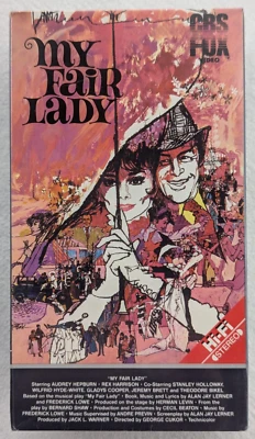My Fair Lady 1986 Factory Sealed VHS Tapes CBS Fox Watermark Audrey Hepburn - Image 1 of 4