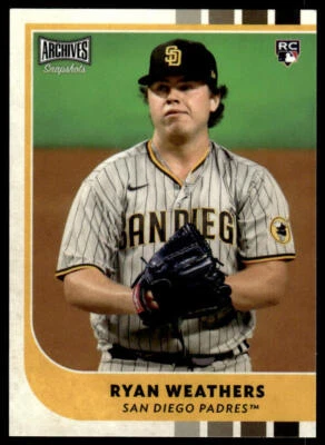 2021 Topps Archives Snapshots Ryan Weathers #45 RC San Diego Padres - Image 1 of 2