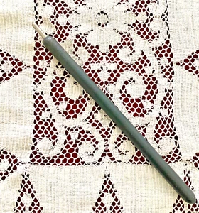 Vintage Handwerk Kunst Karten einziehbar Prägung Metall Stylus - Bild 1 von 4