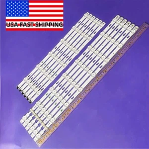 12Pcs LED strips For Samsung LM41-00136A LM41-00135A UN55KU6500 UN55KU6290FXZA - Picture 1 of 8