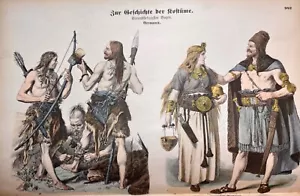 COSTUMES ~ FASHIONS ~ HUGE HISTORICAL PRIMARY REFERENCE~EARLY TIMES TO 1880 1ST - Picture 1 of 15