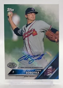 2016 Topps Pro Debut Chad Sobotka Auto #56 Rome Braves - Picture 1 of 2