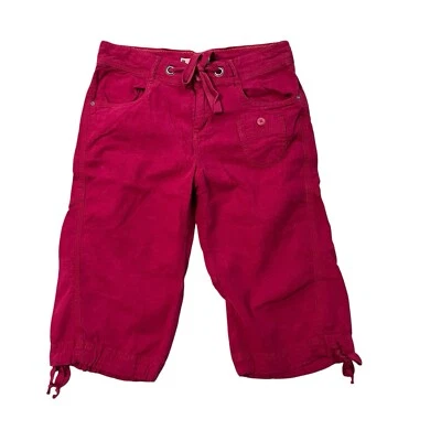 Bermudas Hei Hei Anthropologie 6 Lino Mezcla Rayón Rosa Mujer Transpirable Foto 1 de 4